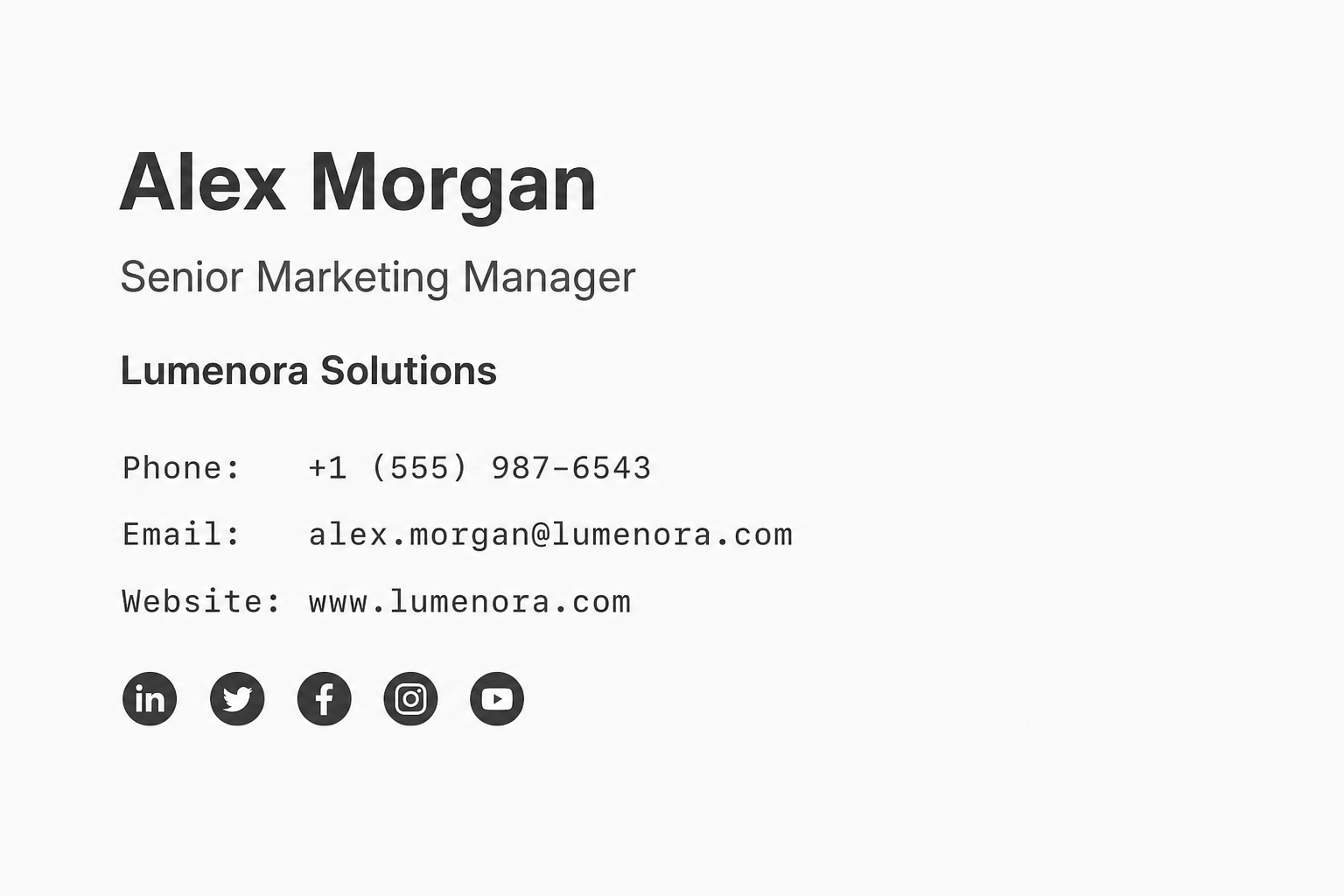 Email signature mockup 06