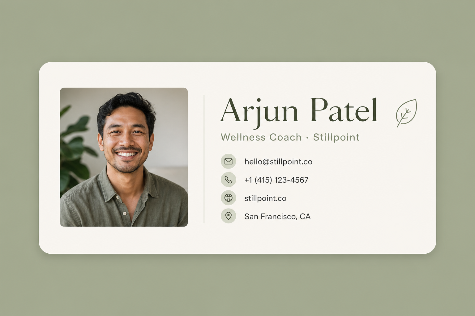 Email signature mockup 39